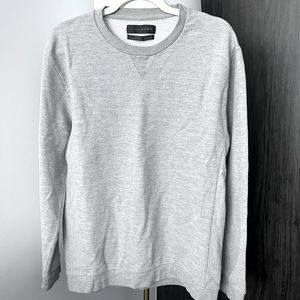 ZARA Essential Daily Crewneck Light Grey Sz XL